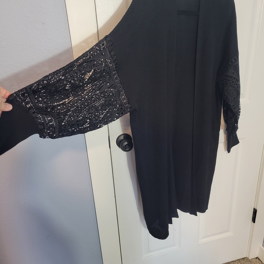 NorthStyle Elegant Black Cardigan, 14/16 FREE SHIPPING! - Picture 4 of 7